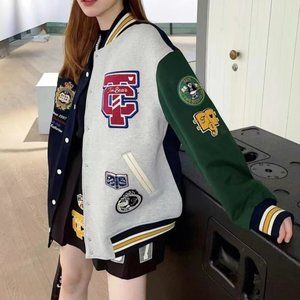 Trend Baseball Jacket, Women Clothing